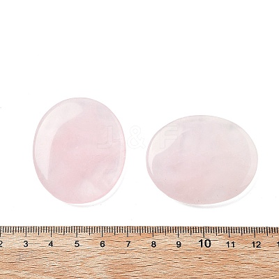 Natural Rose Quartz Cabochons G-A258-01L-1