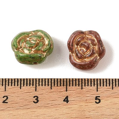 Baking Paint Glass Beads DGLA-G004-01O-1