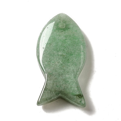Natural Green Aventurine Pendants X-G-G932-B15-1