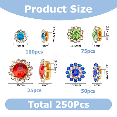 Glass Rhinestone Buttons DIY-HS0001-64-1