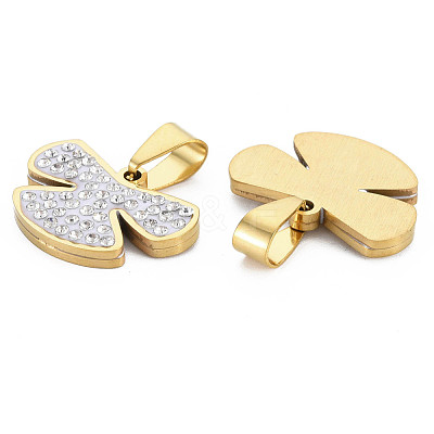 201 Stainless Steel Pendants STAS-N095-42G-1