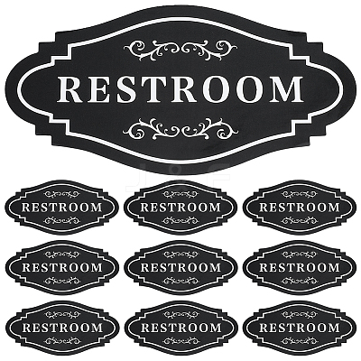 10Pcs PVC Self-adhesive Sign Label Paper DIY-WR0005-30-1