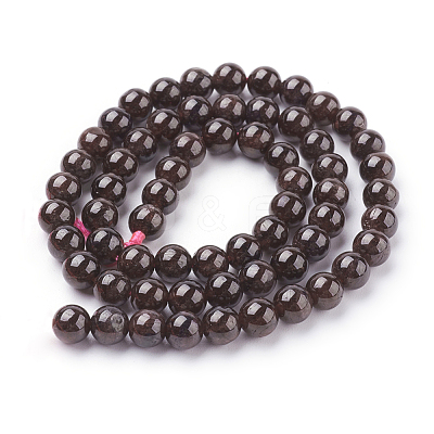 Natural Garnet Bead Strands G-A038-B-1