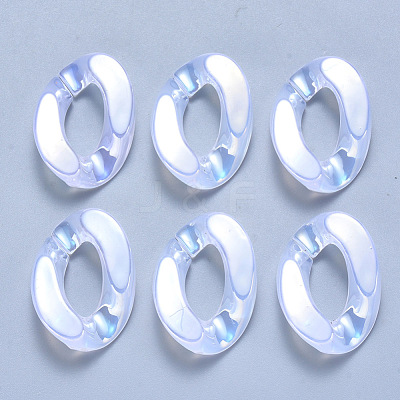 Imitation Jelly Acrylic Linking Rings OACR-S036-001B-B01-1
