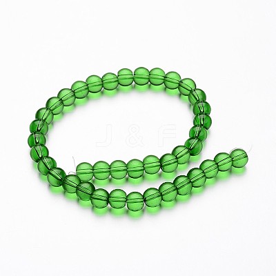 Glass Round Bead Strands X-GLAA-I028-8mm-04-1