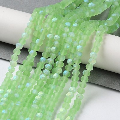 Transparent Glass Beads Strands X1-EGLA-A034-T4mm-MB09-1