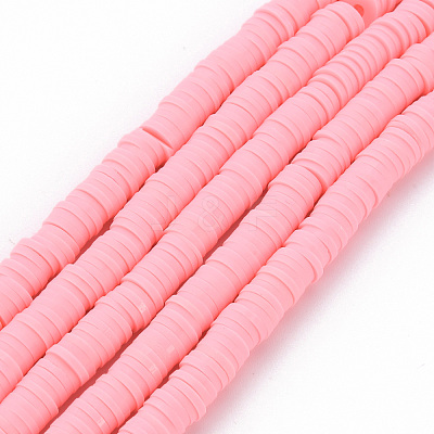 Handmade Polymer Clay Bead Strands CLAY-T002-6mm-59-1