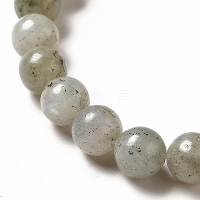 Natural & Synthetic Mixed Gemstone Moon and Star Beaded Stretch Bracelet for Women G-G997-C-1