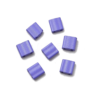 2-Hole Baking Paint Glass Seed Beads SEED-S023-17C-42-1