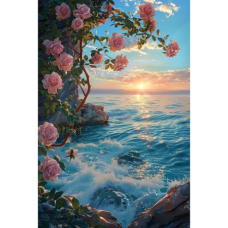 Coastline and Sunset DIY Diamond Painting Kit PW-WGA7CDA-07-1