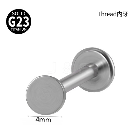 G23 Titanium 17 Gauge Threadless Labrets WGEEA58-06-1