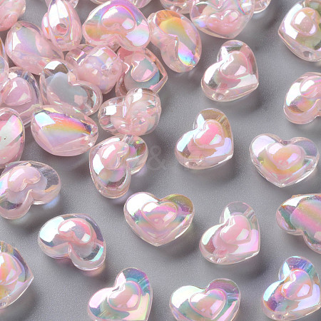 Transparent Acrylic Beads TACR-S152-08B-08-1
