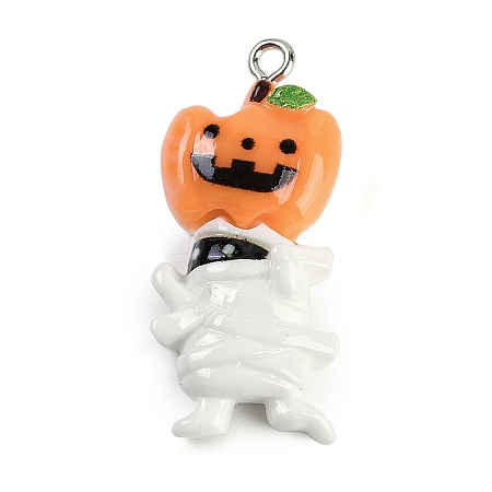 Halloween Theme Resin Pendants RESI-M046-01I-1