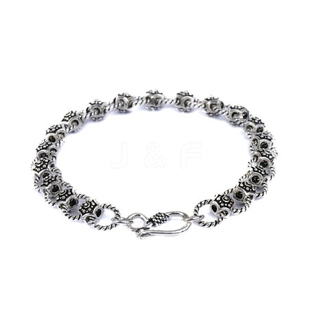 925 Sterling Silver Link Bracelets BJEW-BB51401-A-1