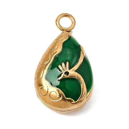 304 Stainless Steel Enamel Pendants SA-CBA7FC1-11G-1