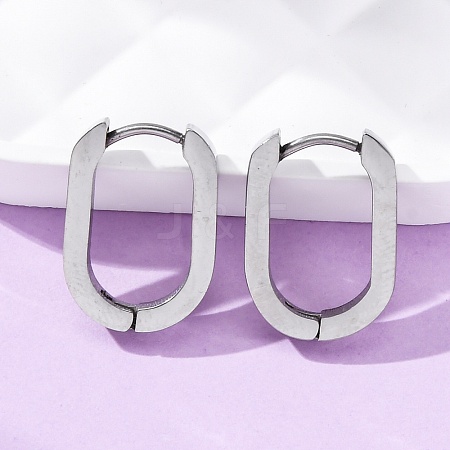 Tarnish Resistant 304 Stainless Steel Huggie Hoop Earrings STAS-H156-11A-P-1