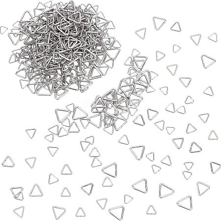 CHGCRAFT 400Pcs 4 Styles Triangle Rings STAS-CA0001-35-1