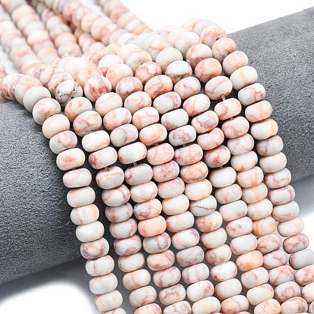 Natural Red Netstone Beads Strands G-P575-A15-8x5mm-1