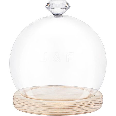 Glass Dome Cover ODIS-WH0002-26A-1