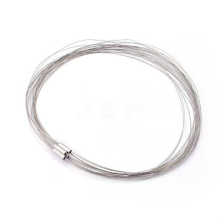 Tiger Tail Wire Necklace Making NJEW-130L-1-1