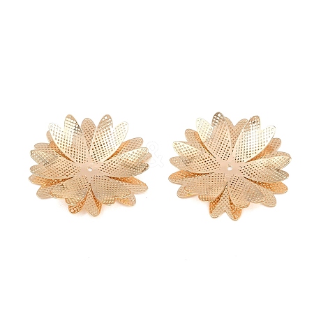 Brass Filigree Cabochons KK-CBACEE9-02B-KCG-1