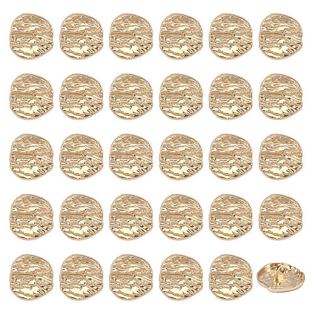 30Pcs 1-Hole Alloy Shank Buttons FIND-CA0011-66B-1