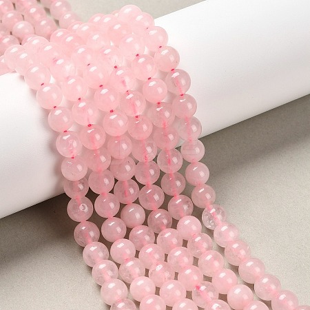 Dyed Natural White Jade Beads Strands JBR7-8mm-1