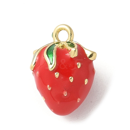 Brass Enamel Charms X-KK-P290-57G-1