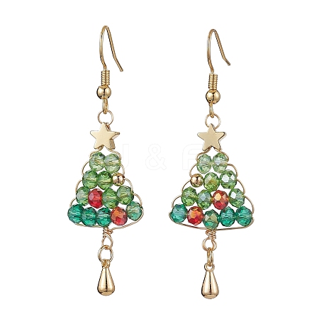 Brass Dangle Earring EJEW-TA00531-1