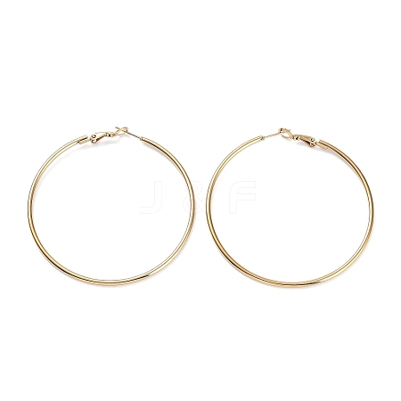 Ring 304 Stainless Steel Hoop Earrings for Women Men EJEW-B049-02G-G-1