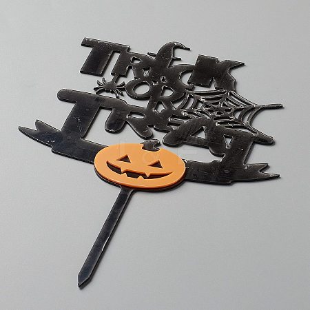 Acrylic Pumpkin & Word Cake Insert Card Decoration DIY-H109-06-1