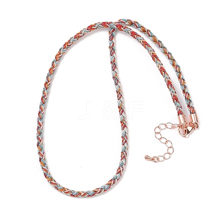 3.5MM Round Nylon Cotton Cord Necklace Making NJEW-C106-03RG-12-1