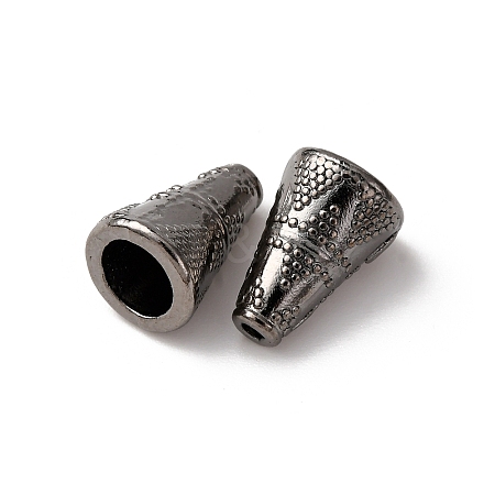 Tibetan Style Cone Alloy Bead Caps TIBE-Q044-13B-RS-1