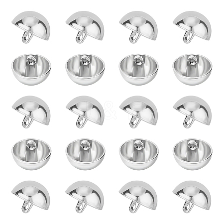 Unicraftale 40Pcs Alloy Shank Buttons BUTT-UN0001-08-1