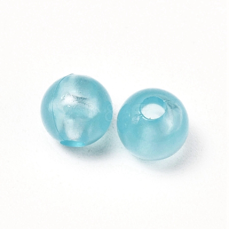Luminous Transparent Plastic Beads KY-WH0048-20B-05-1