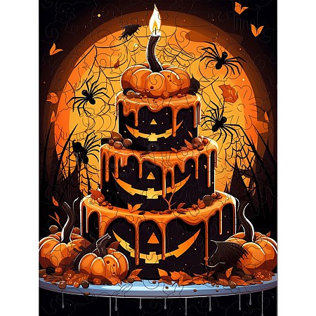 Halloween Theme Wooden Puzzles PW-WGC1D61-04-1