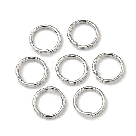 Tarnish Resistant 304 Stainless Steel Open Jump Rings STAS-E067-08-10mm-1