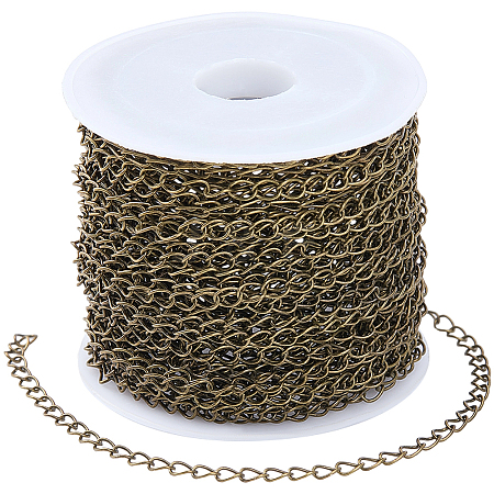 10M Brass Twisted Chains CHC-SP0001-11-1
