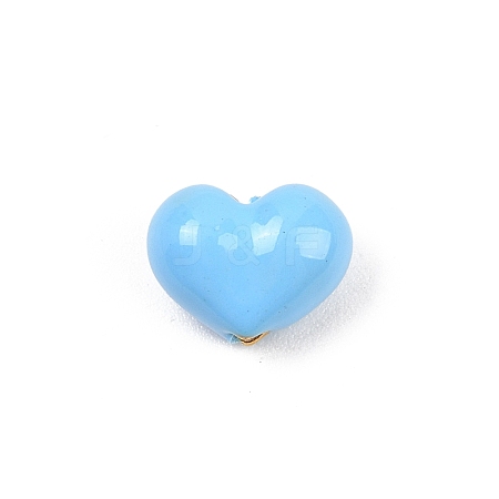 Brass Enamel Beads KK-G541-01E-1