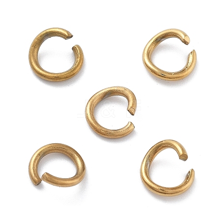 Ion Plating(IP) 304 Stainless Steel Open Jump Rings for Chainmaille Weaves X-STAS-M081-01G-05-1