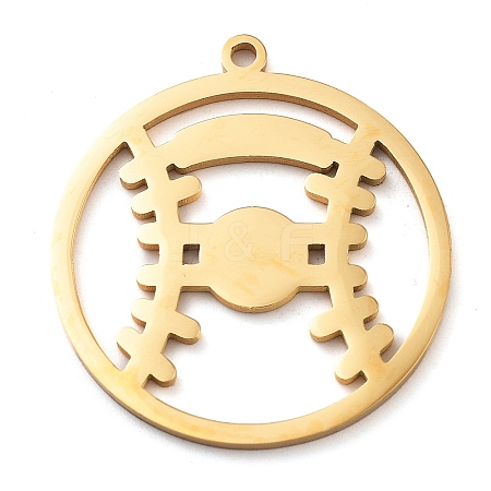 304 Stainless Steel Pendants LS-STAS-M076-09G-1