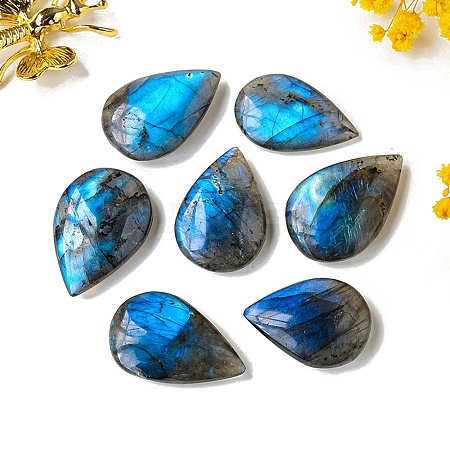 Natural Labradorite Healing Teardrop Stone PW-WG54626-01-1