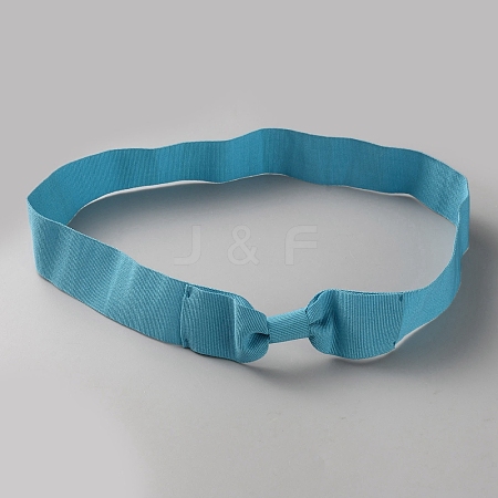 Women's Faux Suede Bowknot Stretchable Hat Band AJEW-WH0696-082A-1