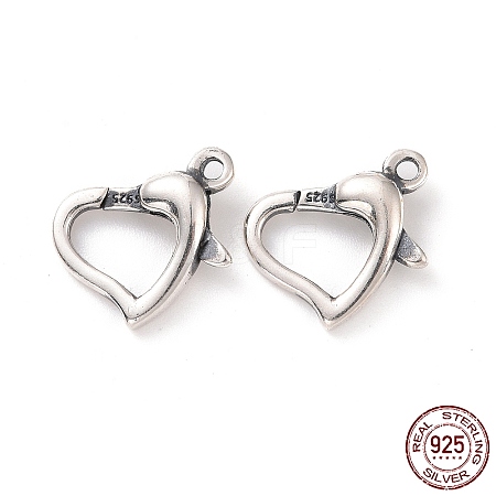 925 Sterling Silver Lobster Claw Clasps STER-D036-01AS-1