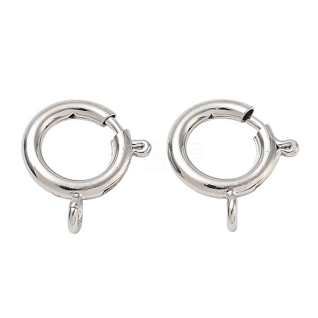 Brass Spring Ring Clasps KK-CBA1AE8-05G-P-1
