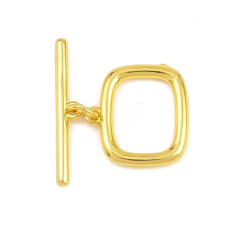 Brass Toggle Clasps KK-G548-28G-1