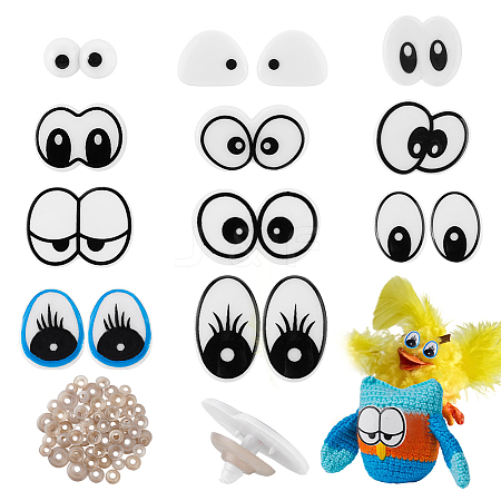 51Sets Plastic Safety Craft Eye DIY-PH0030-23-1