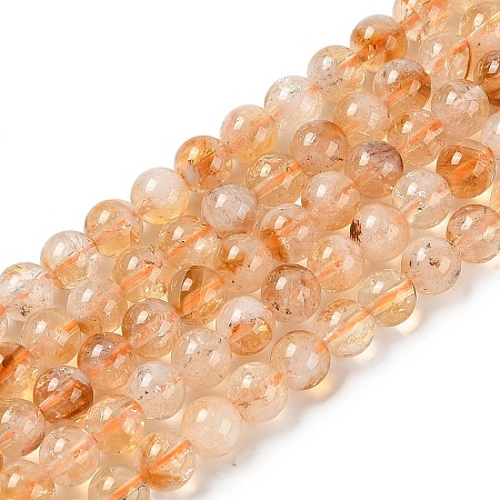 Natural Citrine Bead Strands G-P466-01D-1