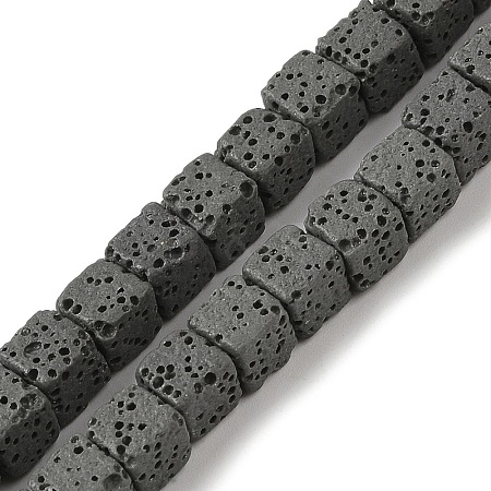 Natural Lava Rock Beads Strands G-L435-01-6mm-23-1
