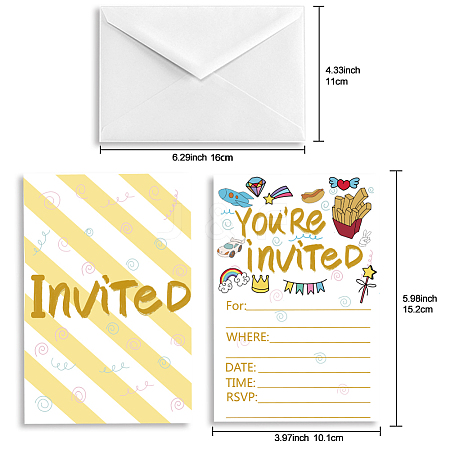 SUPERDANT Invitation Cards DIY-SD0001-05I-1